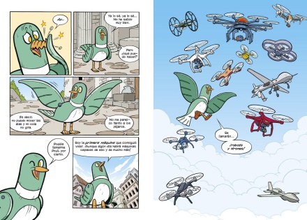 Cómics de ciencia. Robots y drones. Pasado, presente y futuro